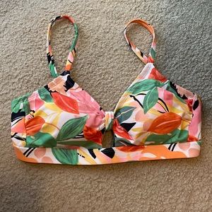Tropical bathing suit top!
